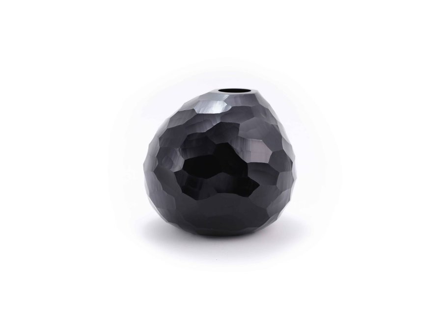 Vase 'Aventurine' L - black