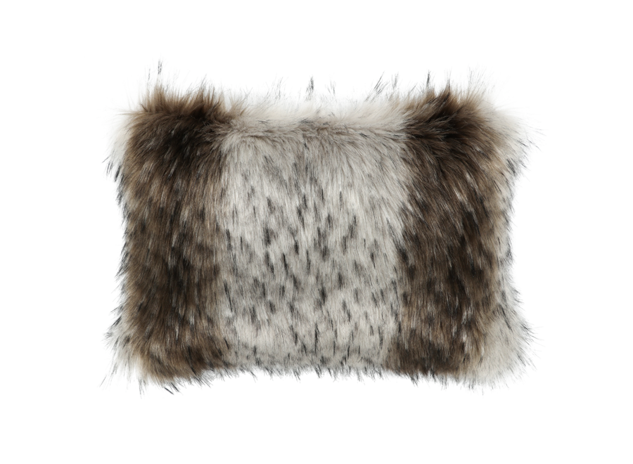 Coussin en fourrure 'Canadian Lynx'