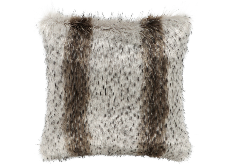 Coussin en fourrure 'Canadian Lynx'