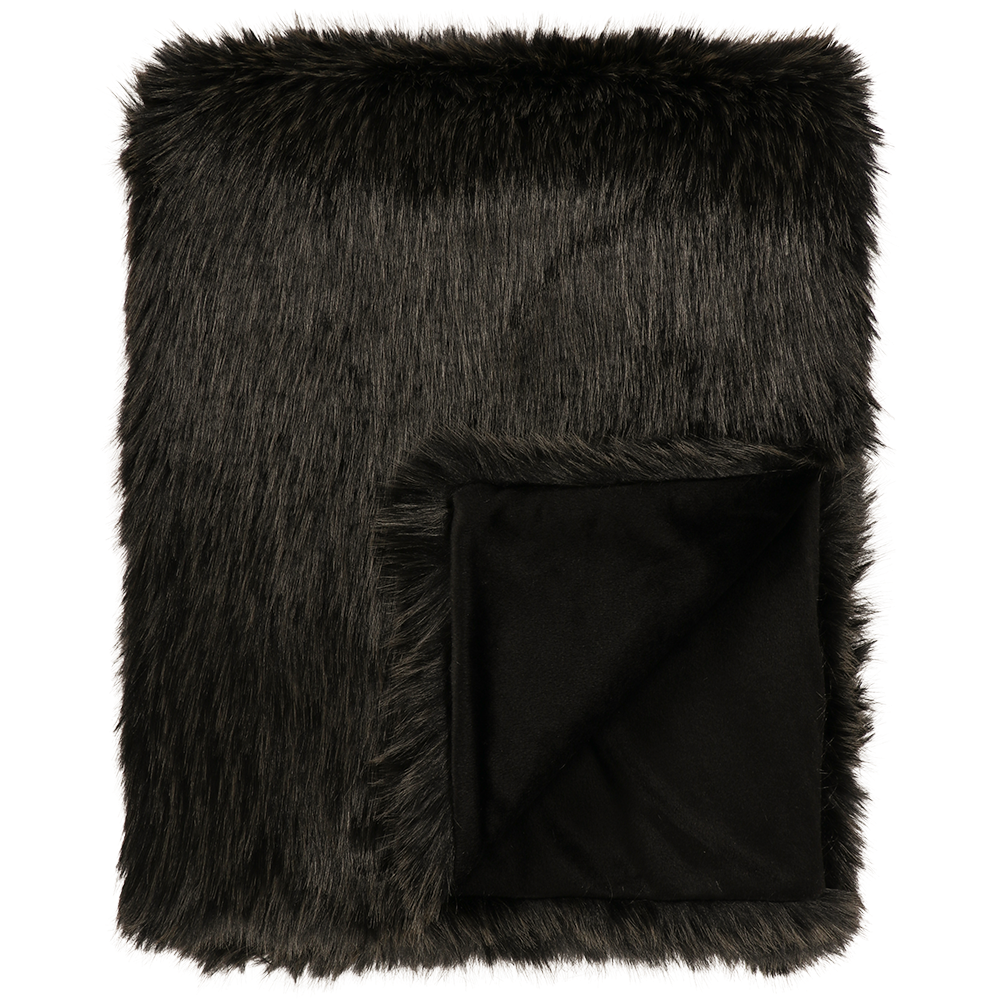 Fur Plaid Black Wolf Wilhelmina Designs