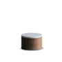 Wooden pot with marble lid