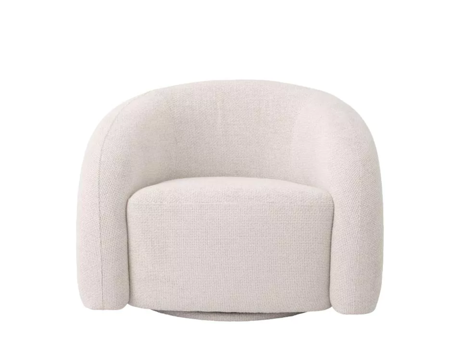 Swivel armchair 'Novelle'  - Lyssa Off-White