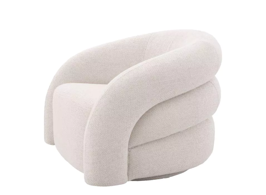 Swivel armchair 'Novelle'  - Lyssa Off-White