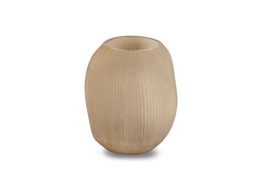 Vase 'Kaolin' L - smoke