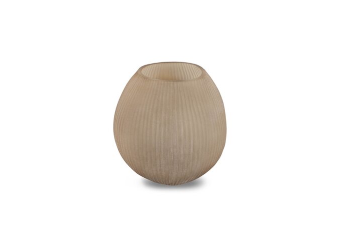 Vase 'Kaolin' M - smoke