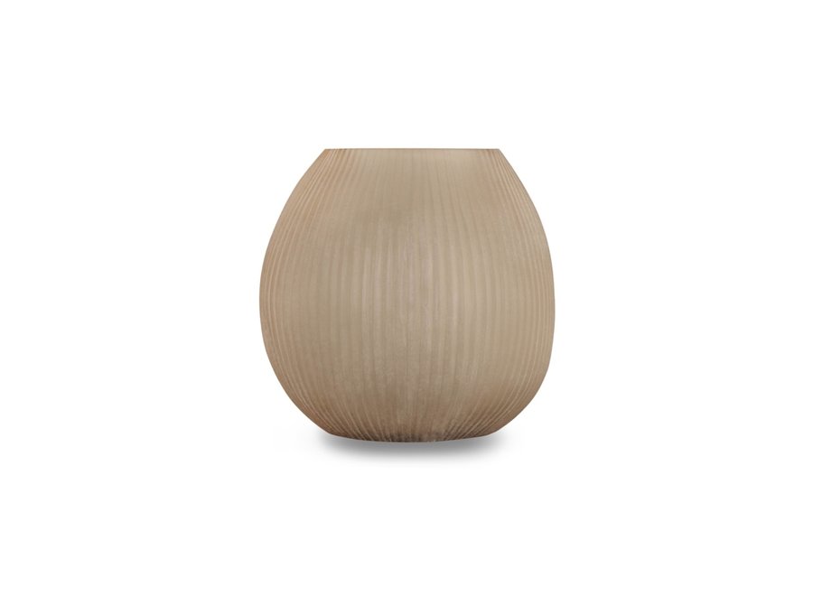 Vase 'Kaolin' M- smoke