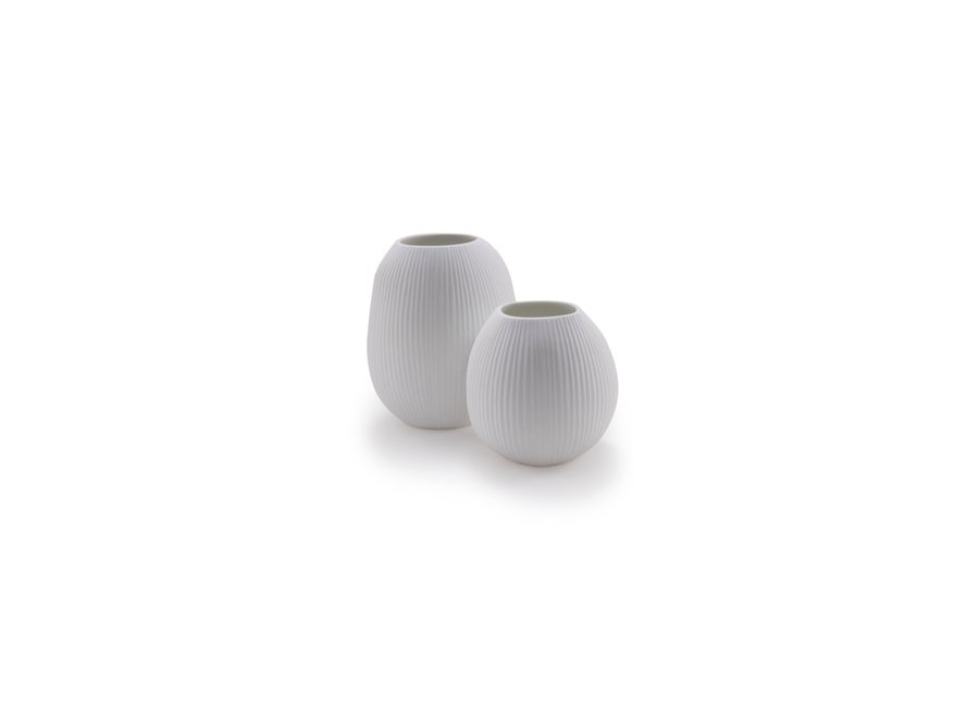 Vase 'Kaolin' L - white