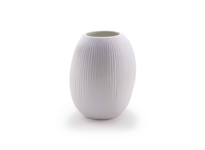 Vase 'Kaolin' L - white