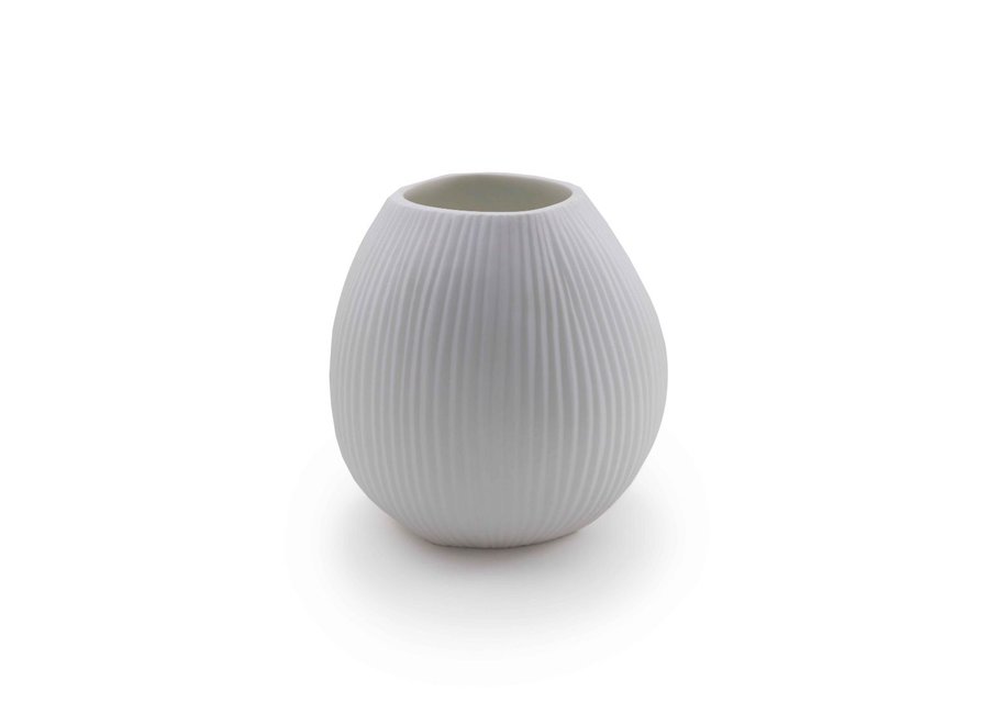 Vase 'Kaolin' M - white