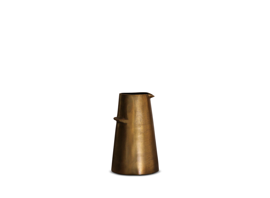Vase 'Katy' antique brass - S