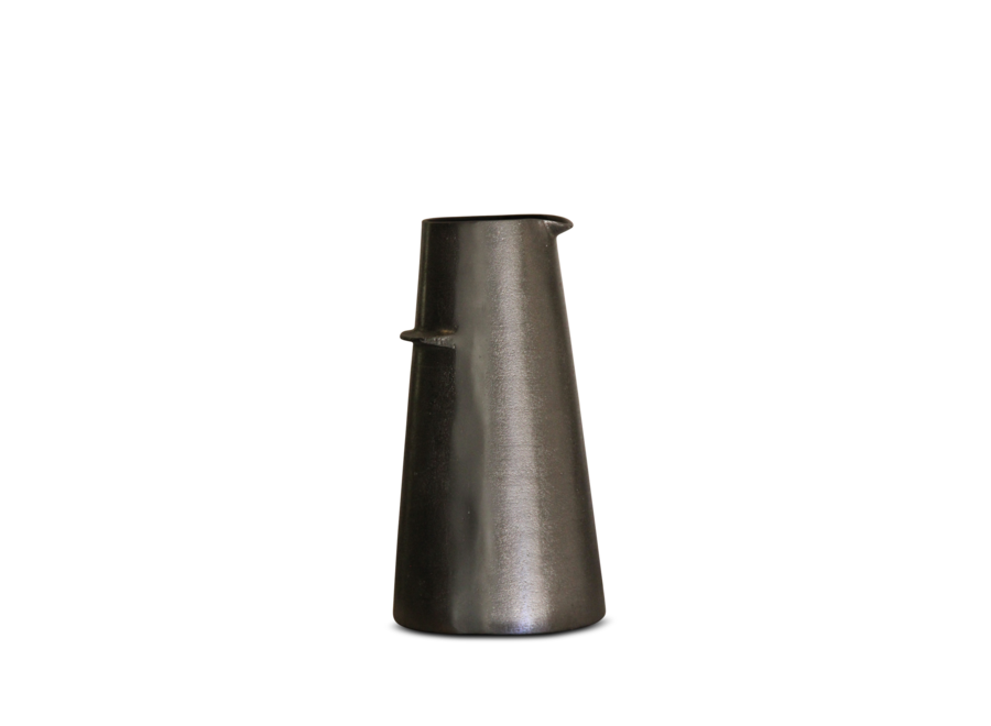 Vase 'Katy' dark graphite - L