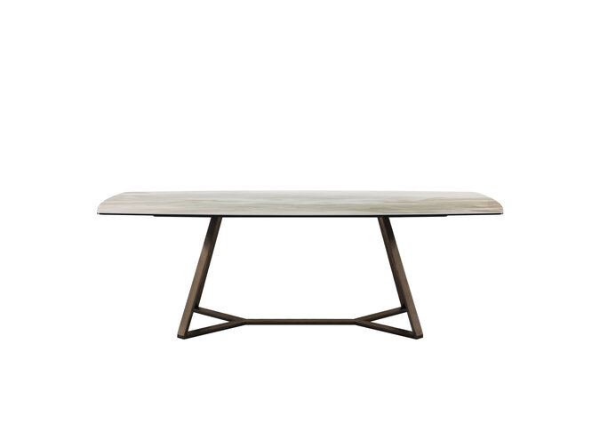 THE GRAND COLLECTION Dining table 'Positano' - Smoke black - Wilhelmina  Designs