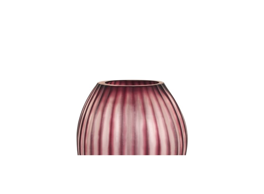 Vase 'Euclase' M - aubergine