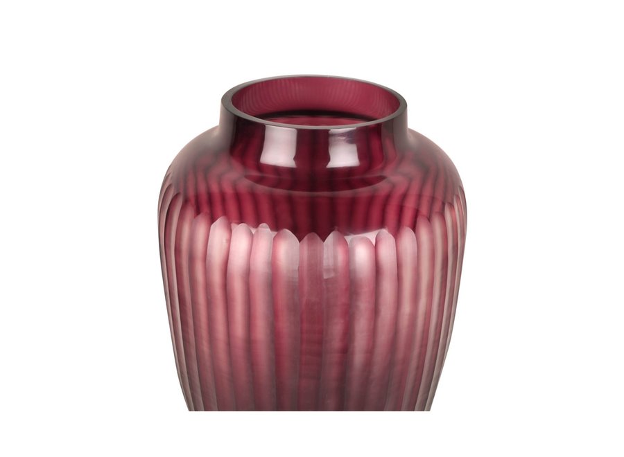 Vase 'Ametrine' L - pink eggplant