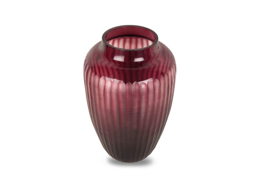 Vase 'Ametrine' L - Aubergine