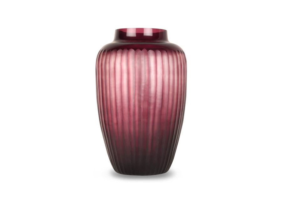 Vase 'Ametrine' L - aubergine