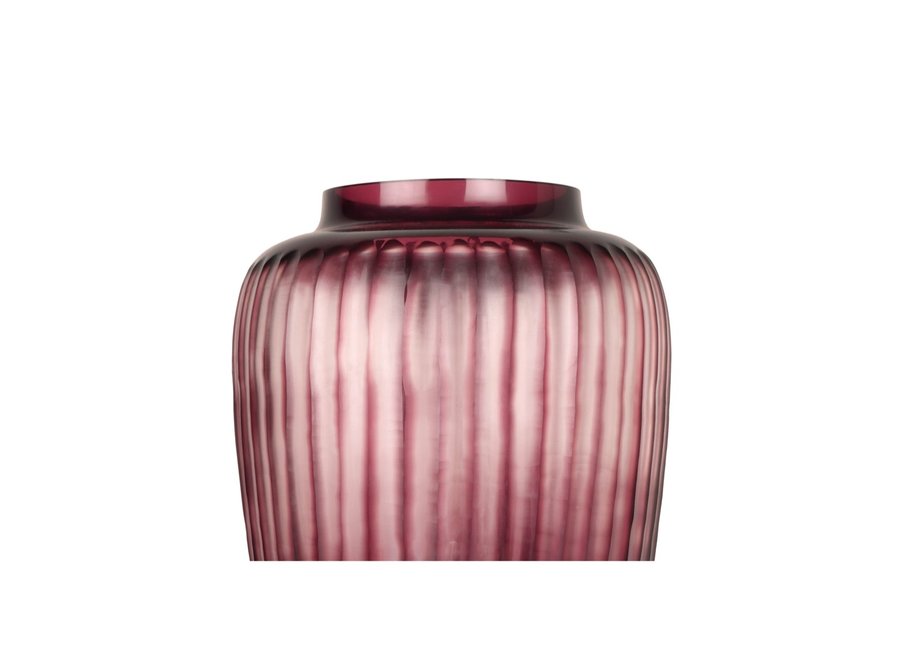 Vase 'Ametrine' M - Aubergine