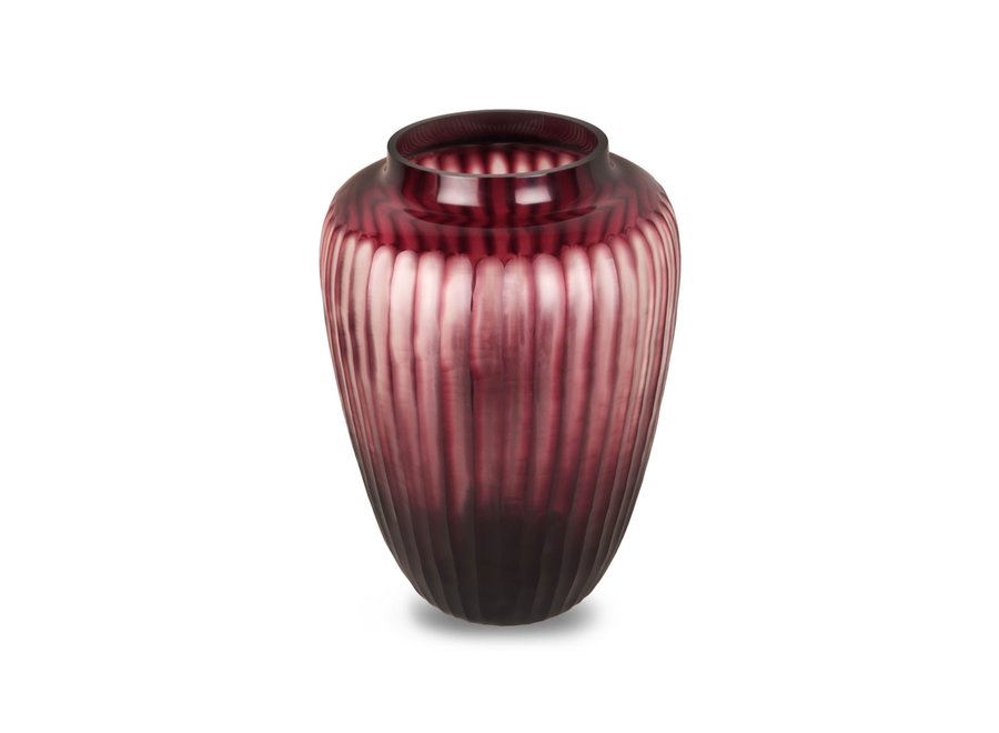 Vase 'Ametrine' M - Aubergine