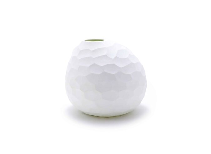 Vase 'Aventurin' L - white