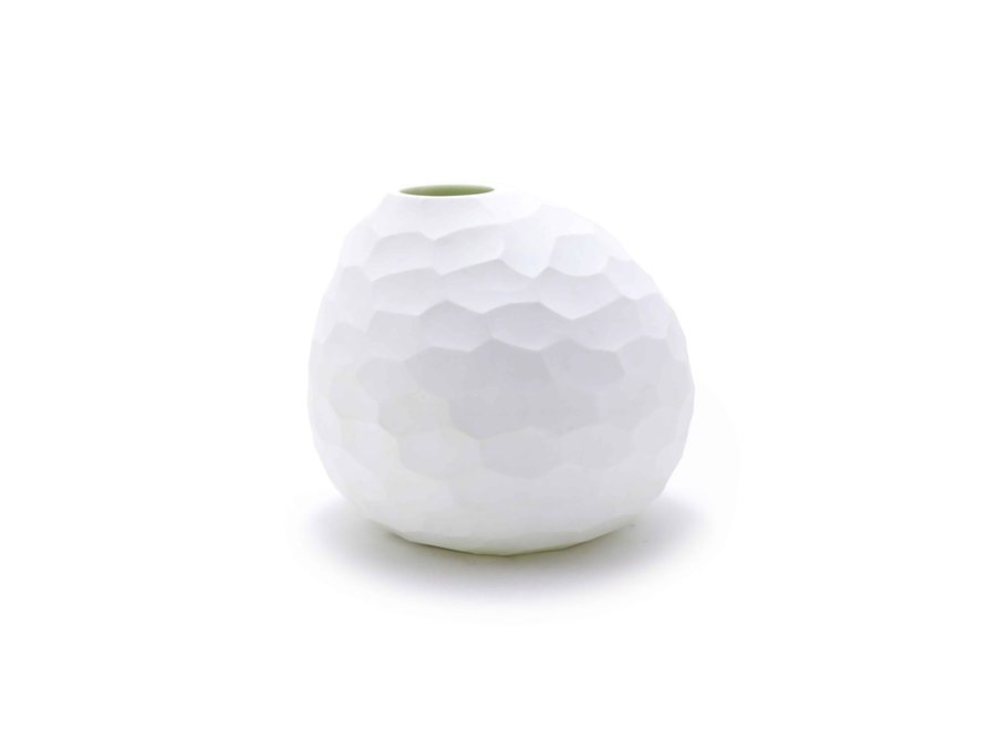 Vase 'Aventurine' L - blanc