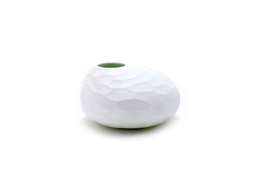 Vase 'Aventurine' M - blanc