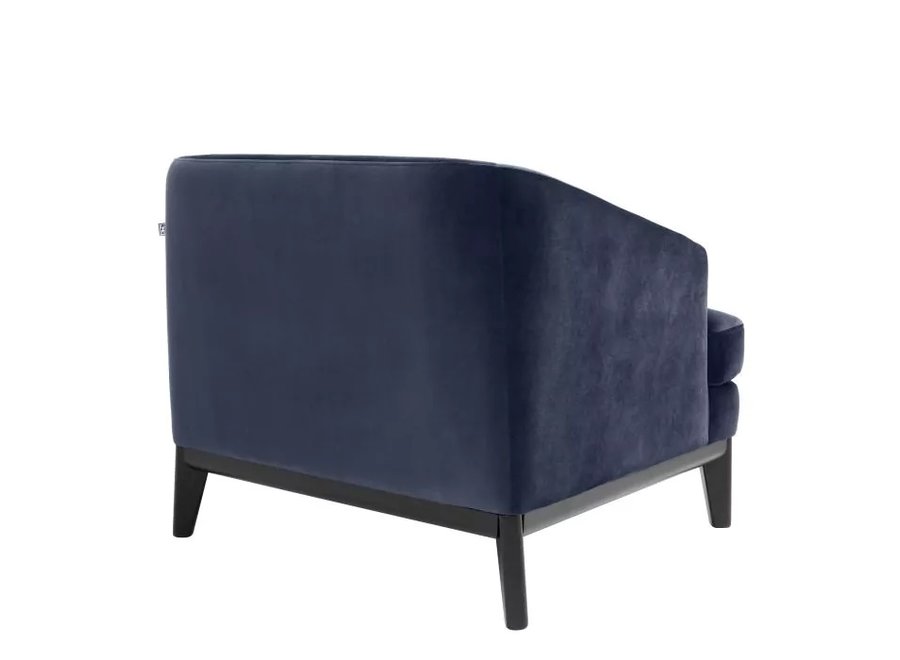 Armchair Monterey - Savona midnight blue velvet