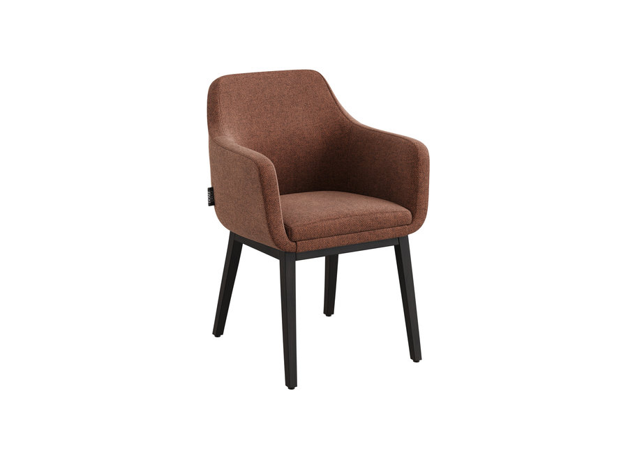 Dining room chair 'Volvere' - Rate Fabric Marron