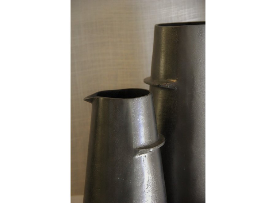 Vase 'Katy' graphite foncé - L