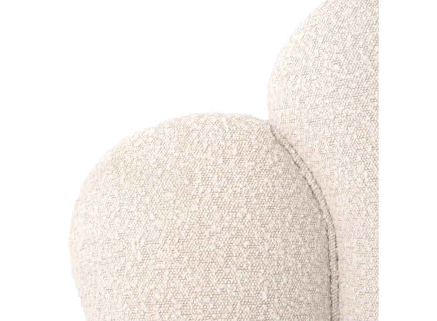 Headboard 'Trapezium' Bouclé cream