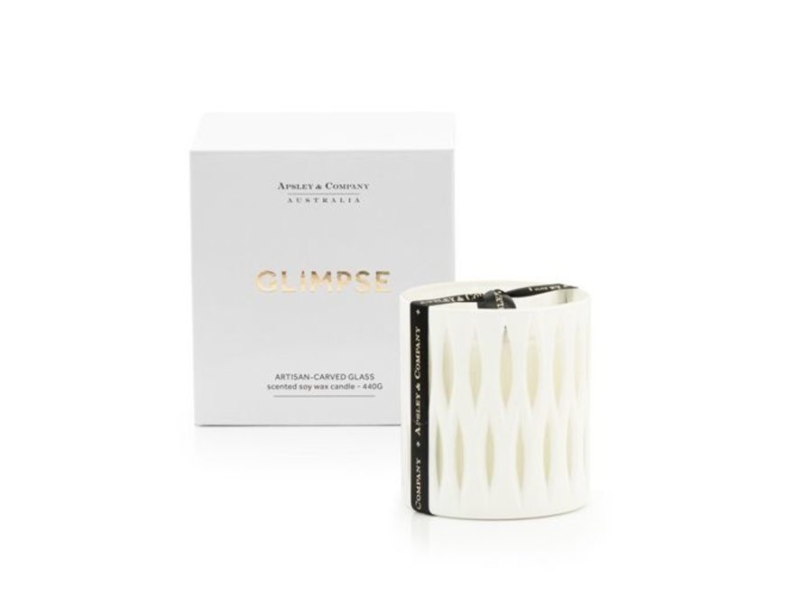 Bougie parfumée 'Glimpse' - Blanc