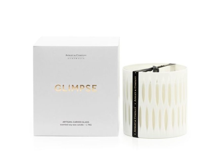 Bougie parfumée 'Glimpse' - Blanc