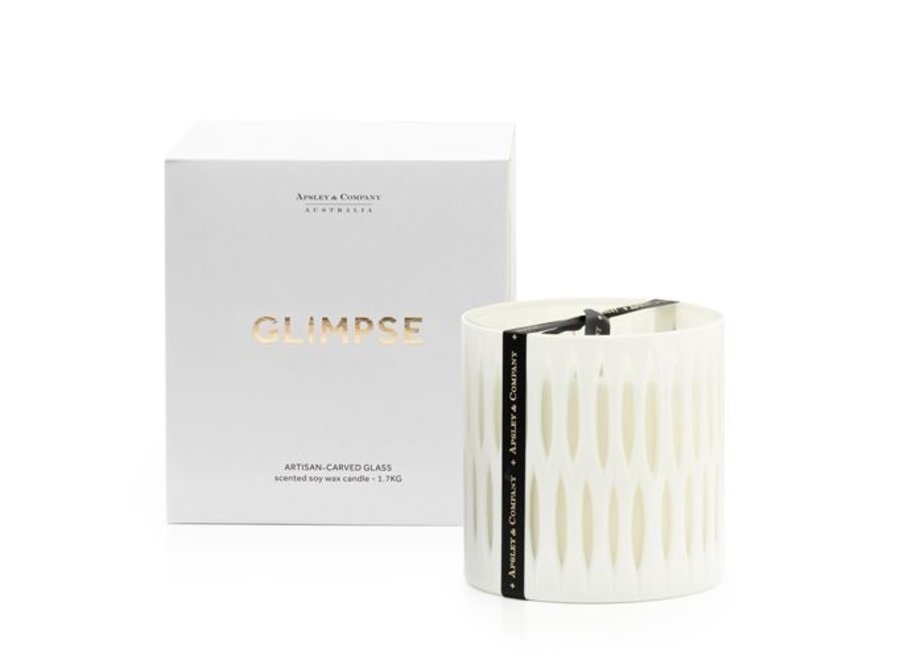 Bougie parfumée 'Glimpse' - Blanc