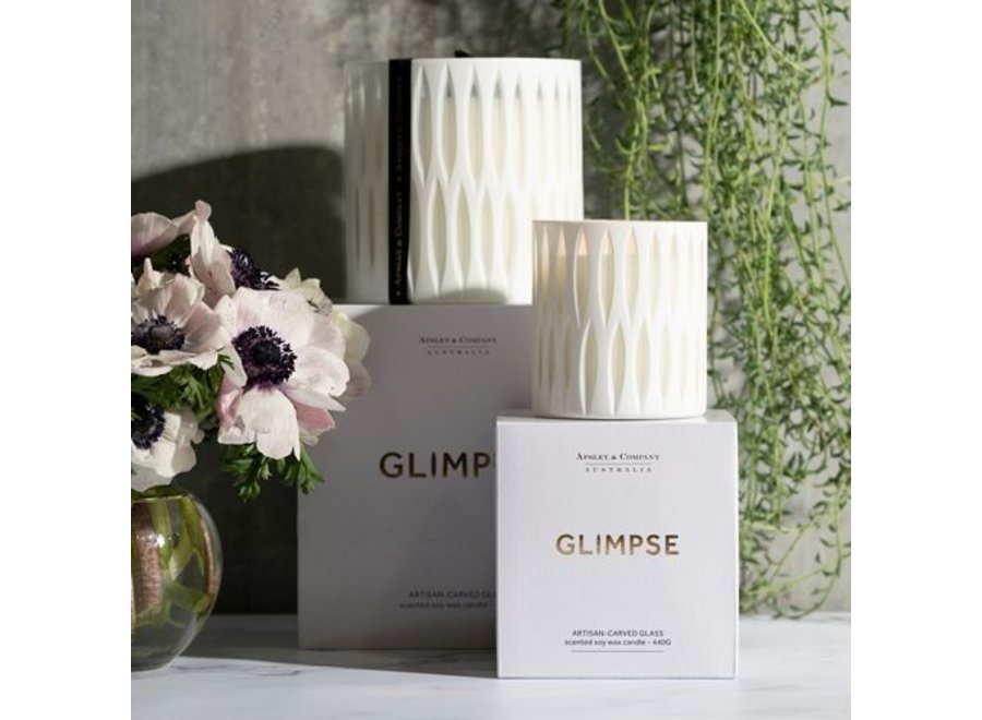 Bougie parfumée 'Glimpse' - Blanc