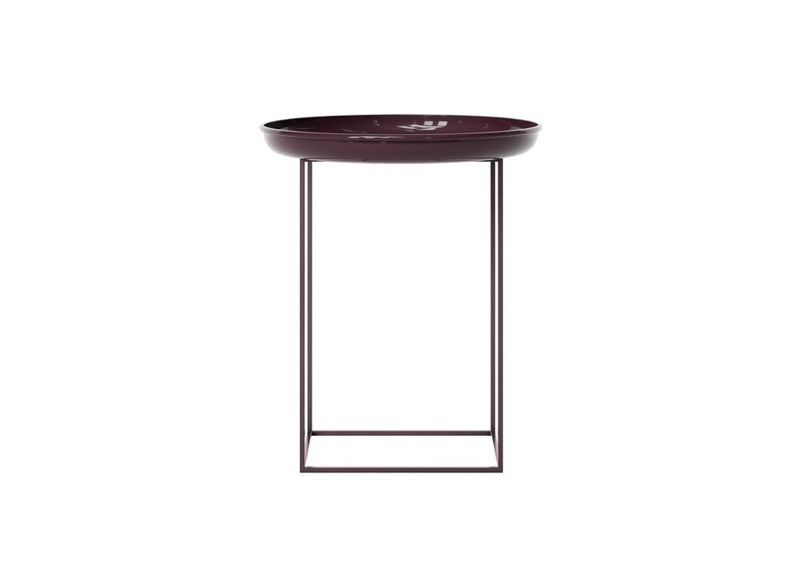 Side table 'Duke' Small - Lacquered Maroon