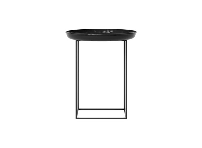 Side table 'Duke' Small - Lacquered Obsidian