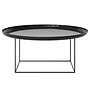 Side table 'Duke' Large - Lacquered Obsidian