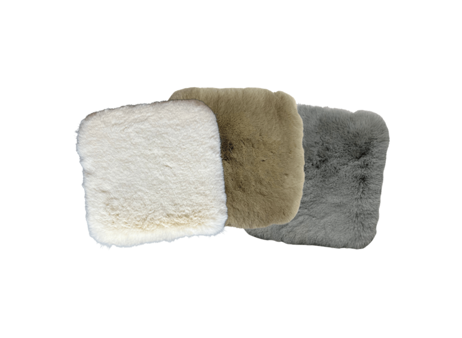 échantillon de tapis 38x38 cm: 'Cosmo'- Supersoft Taupe