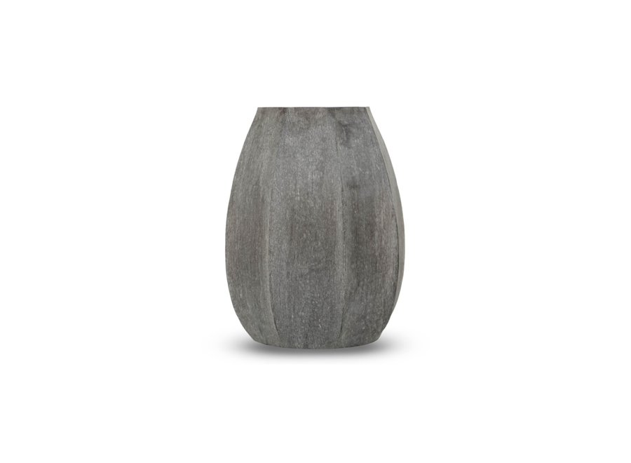 Vase 'Onyx' M - Dark Smoke