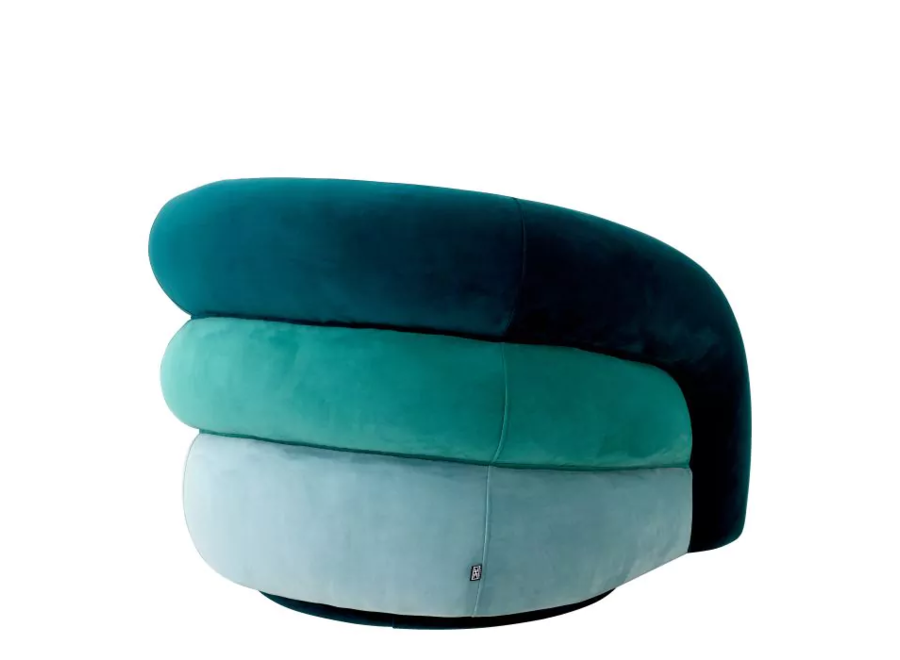 Drehsessel 'Novelle' - Savona sea green