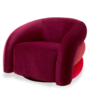 Drehsessel 'Novelle'  - Savona Bordeaux Red