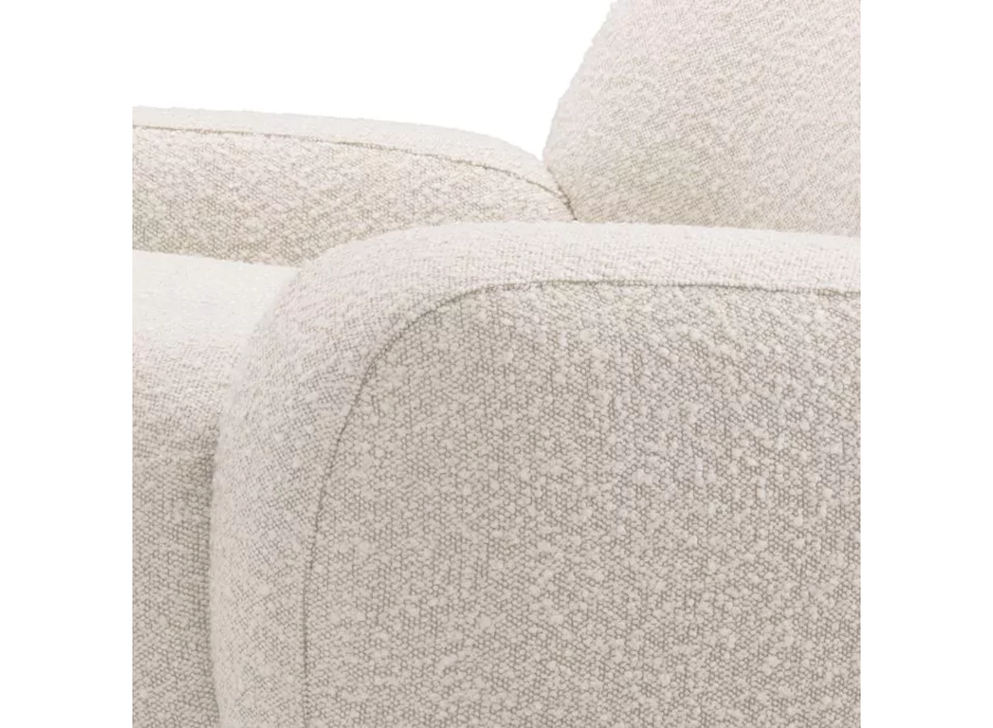 Swivel armchair 'Udine ' - Bouclé cream