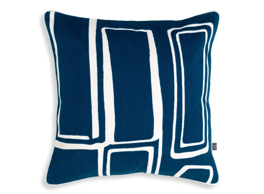 Cushion Ribeira - Blue & White