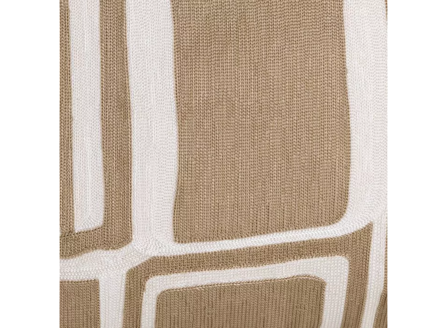 Kissen ‘Ribeira' - Beige & White