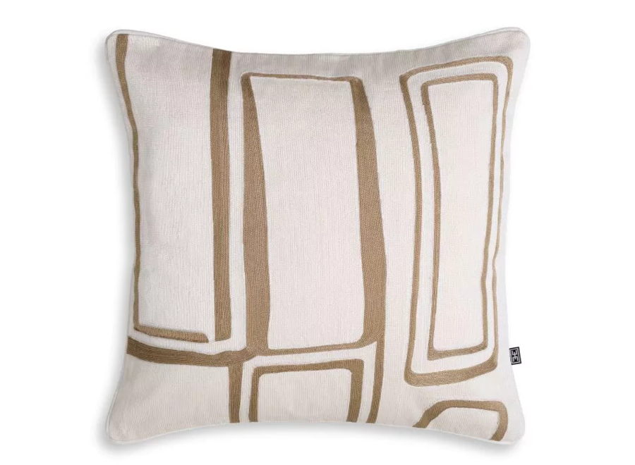 Cushion Ribeira - White & Beige