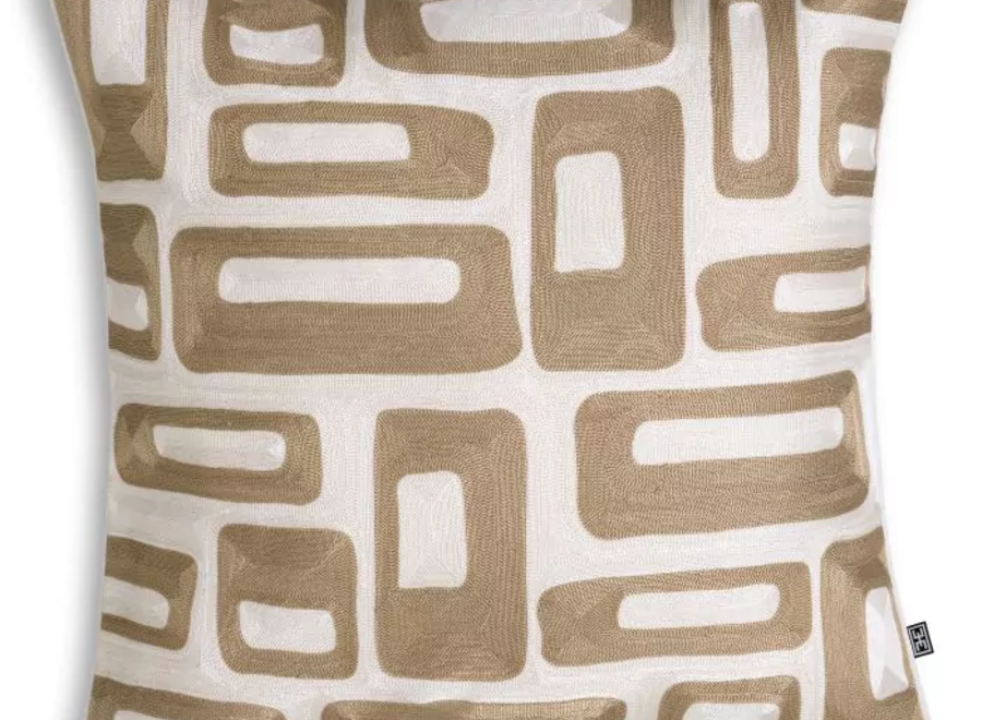 Kussen ‘Cerva' - Beige & White