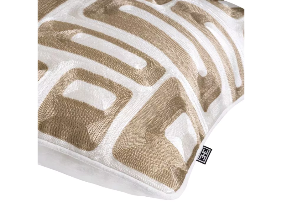 Cushion 'Cerva' - Beige & White