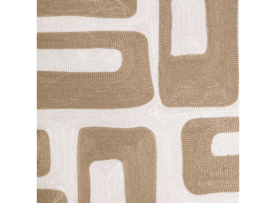 Kissen ‘Cerva' - Beige & White