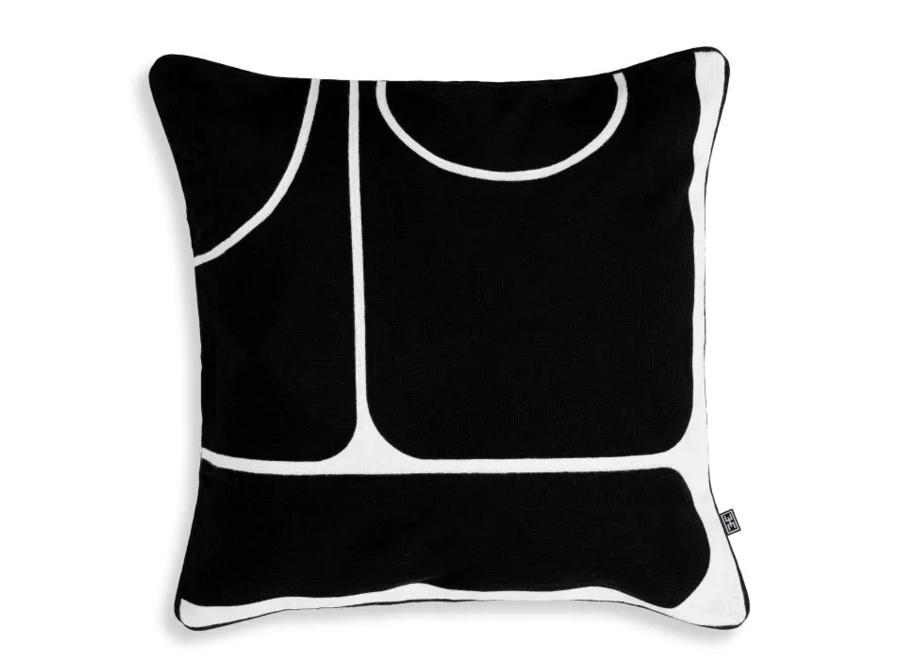 Cushion ‘Sabrosa' - Black & White
