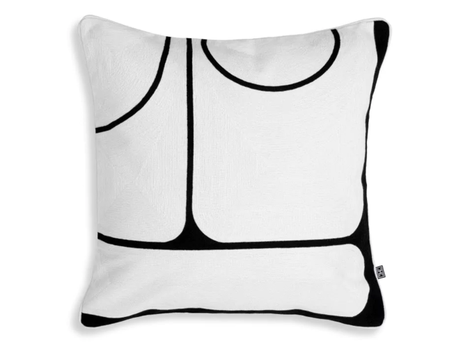 Cushion Sabrosa - White & Black