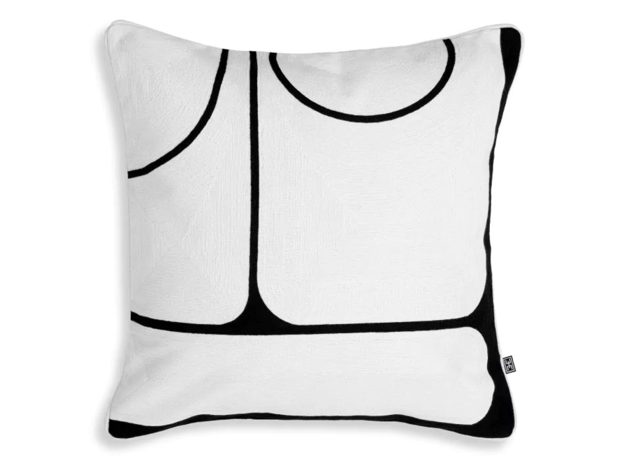 Cushion Sabrosa - White & Black